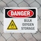 Signmission Bulk Oxygen Storage Danger Sign, Plastic, 14in W x 10in L, 2PK OS-2PACK-DS-P-1014-L-1856 - alternate 6